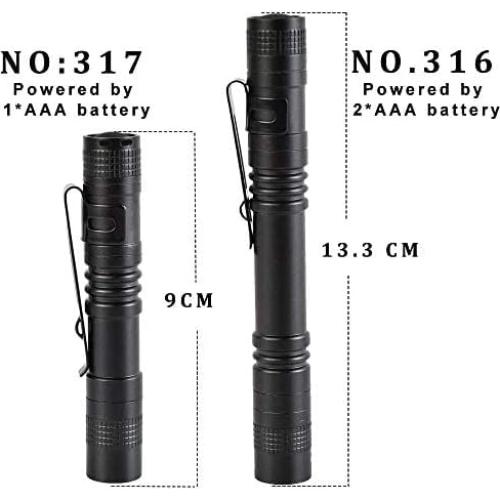 Linterna Táctica LED Pocketman 4 Pcs 13.3 cm Resistente al Agua