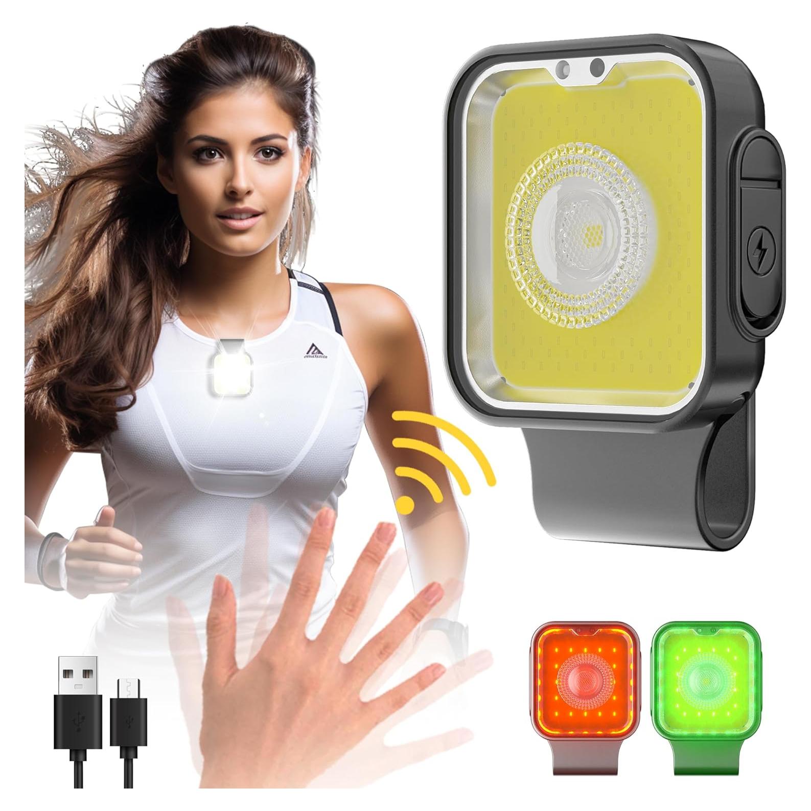 Luz Recargable para Correr ZIAU con 12 Modos y Sensor de Movimiento