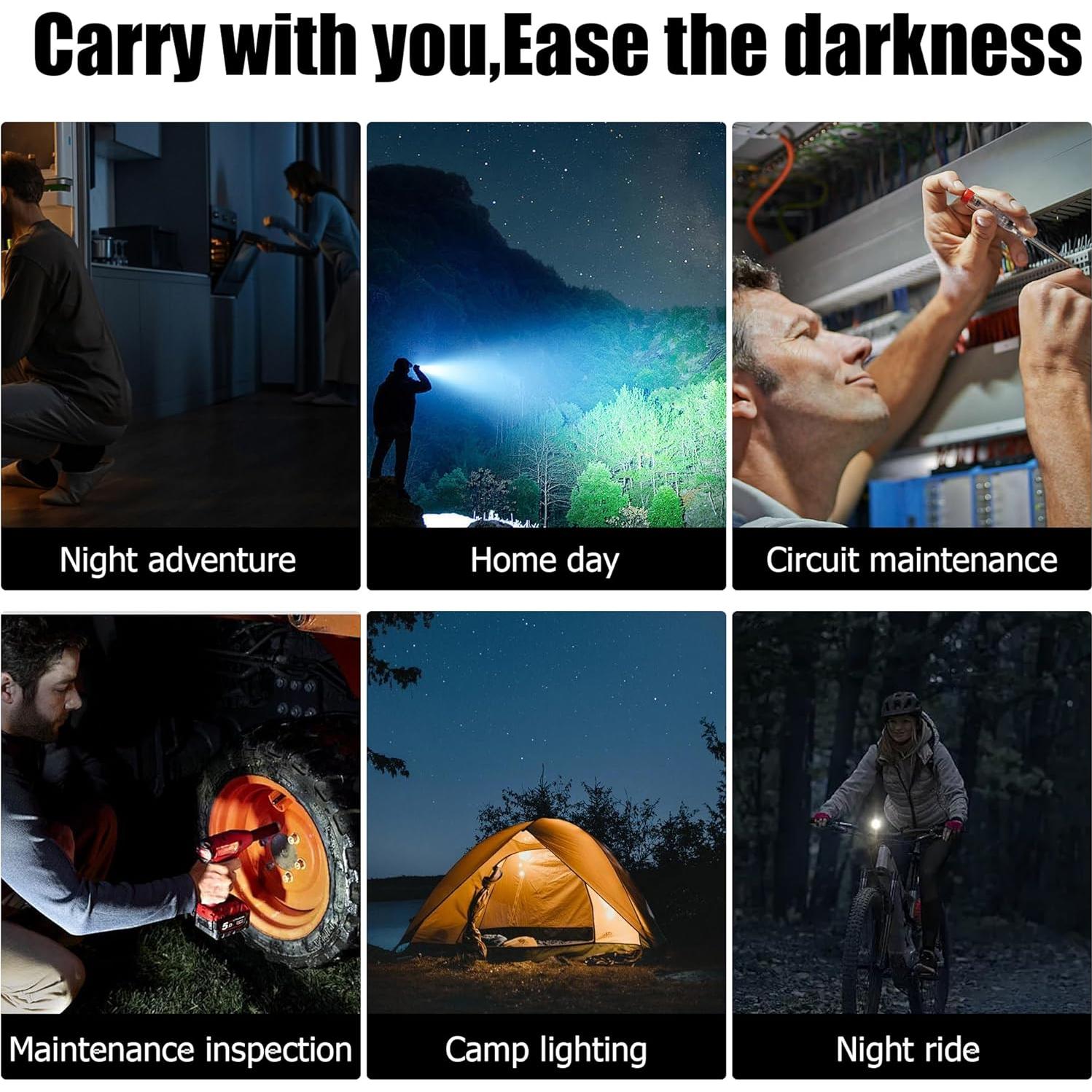 Linterna Mini LED YACSEJAO Ultra Compacta 25mm USB-C 230 Lúmenes