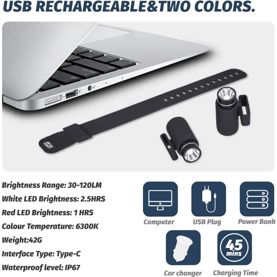 Linterna LED Compacta Whiriwhiri 200 Lúmenes Batería Recargable