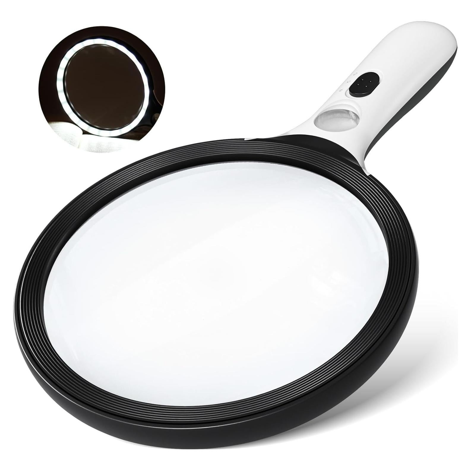 Lupa con Luz AIXPI 5" 20X 30X LED UV para Lectura