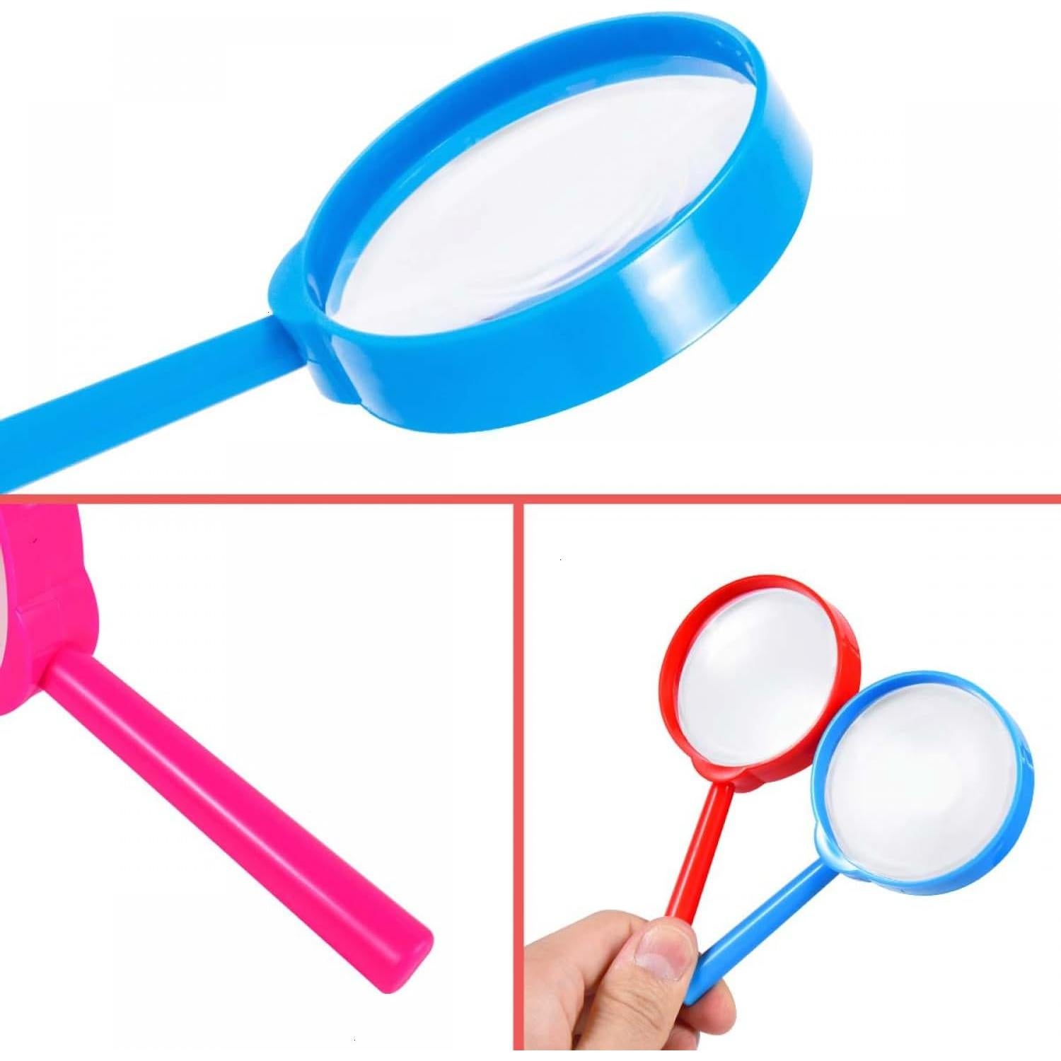 10 Mini Lupas 5X Coloridas SenseYo para Niños y Ciencia