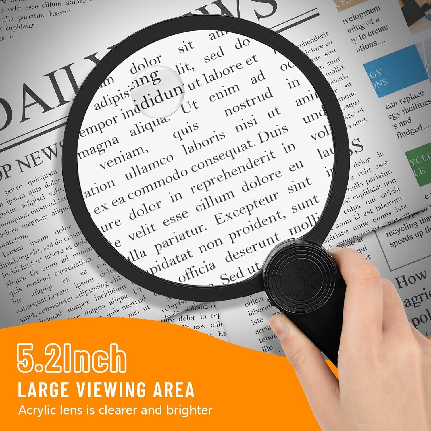 Lupa de Lectura GARMEE 30x con Luz LED Recargable USB