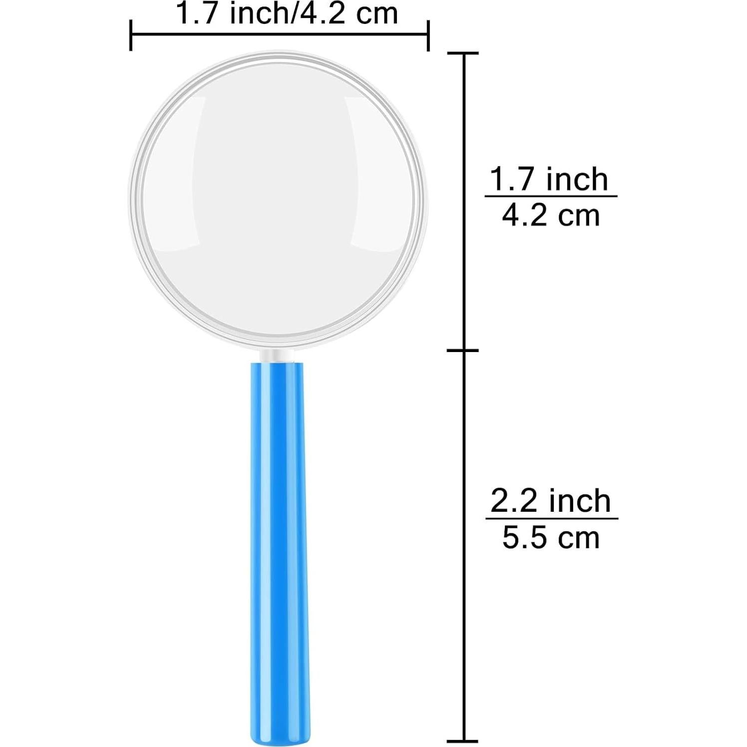 Lentes de Aumento Coloridos Elcoho 3X - 24 Paquetes para Jóvenes