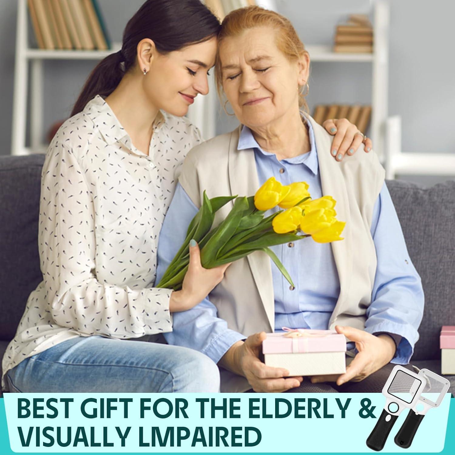 Lupa Compacta NZQXJXZ 10X 45X con 3 Luces LED