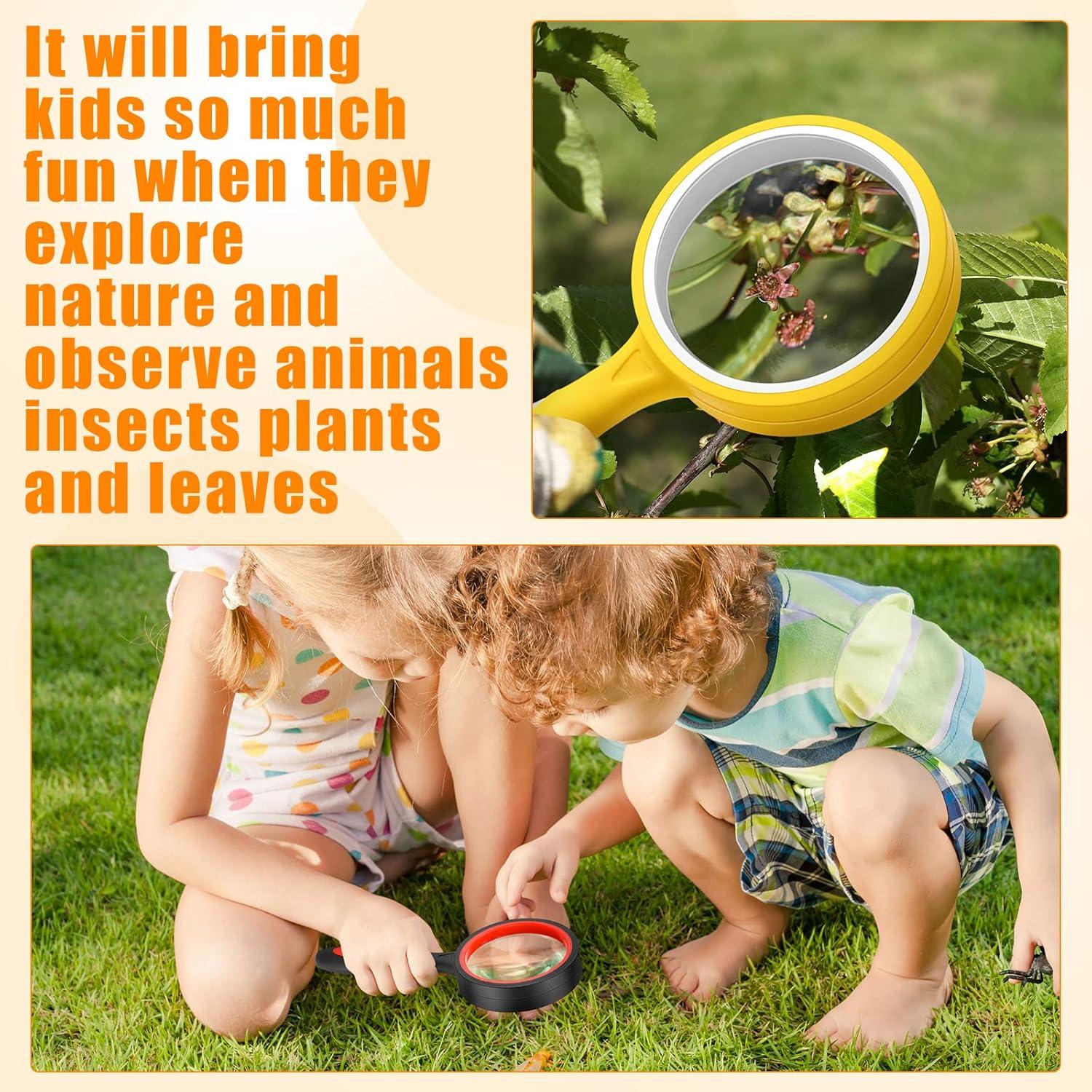 Lupas de Mano Xuhal 12 Pcs 10x Aumento Color Vivo