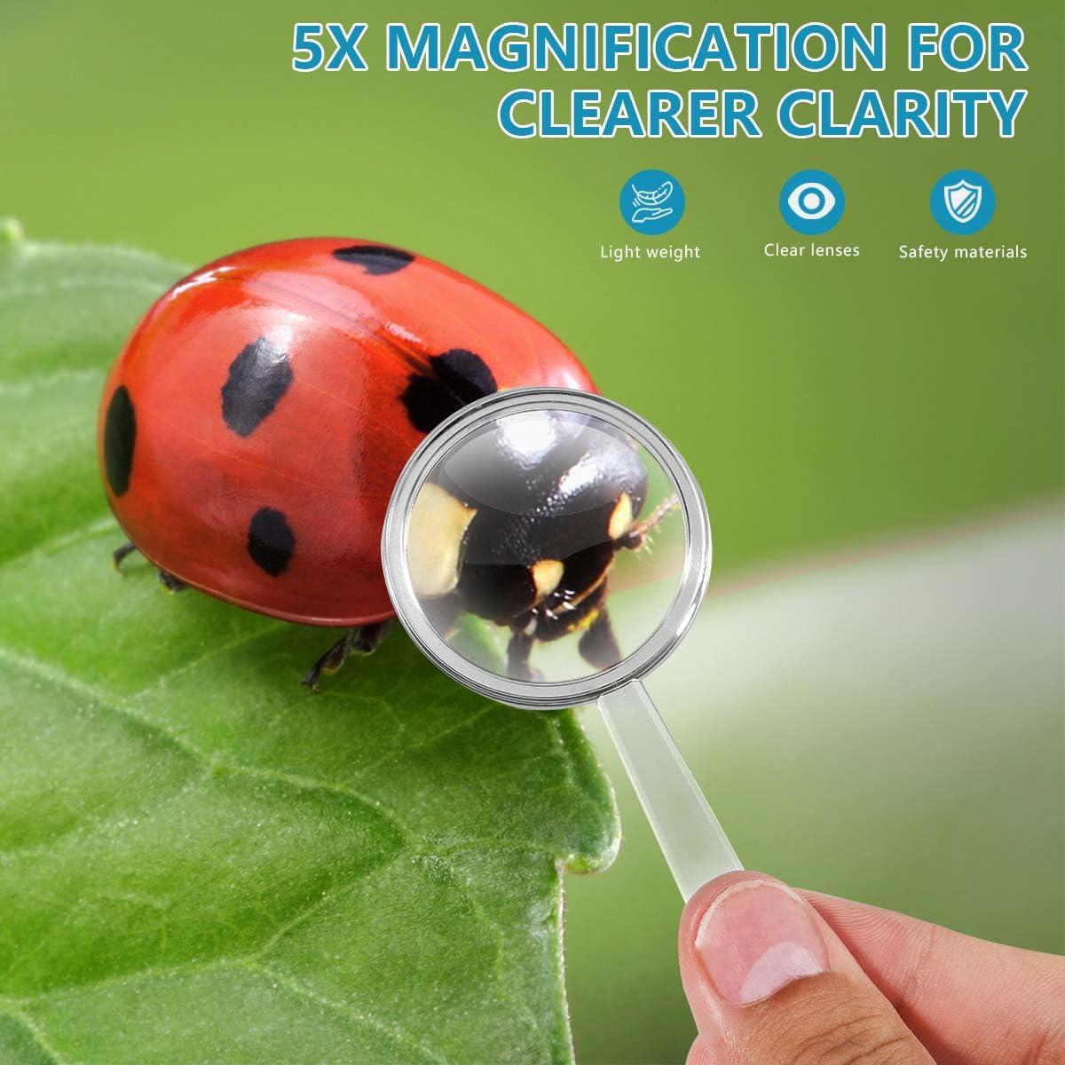 Lupas de Aumento OBTANIM 20 Piezas Plástico 5X Portátiles