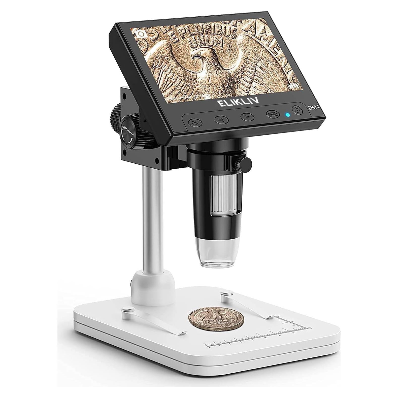 Microscopio Digital Elikliv EDM4 1000x 4.3" LCD con LED
