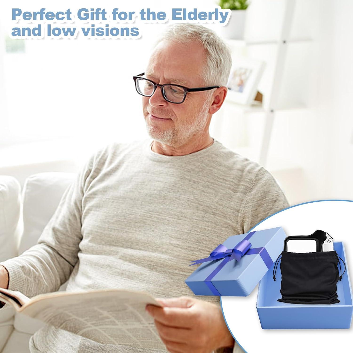 Lupa de Mano Plegable Hautllaif 3X con Luz LED Regulable