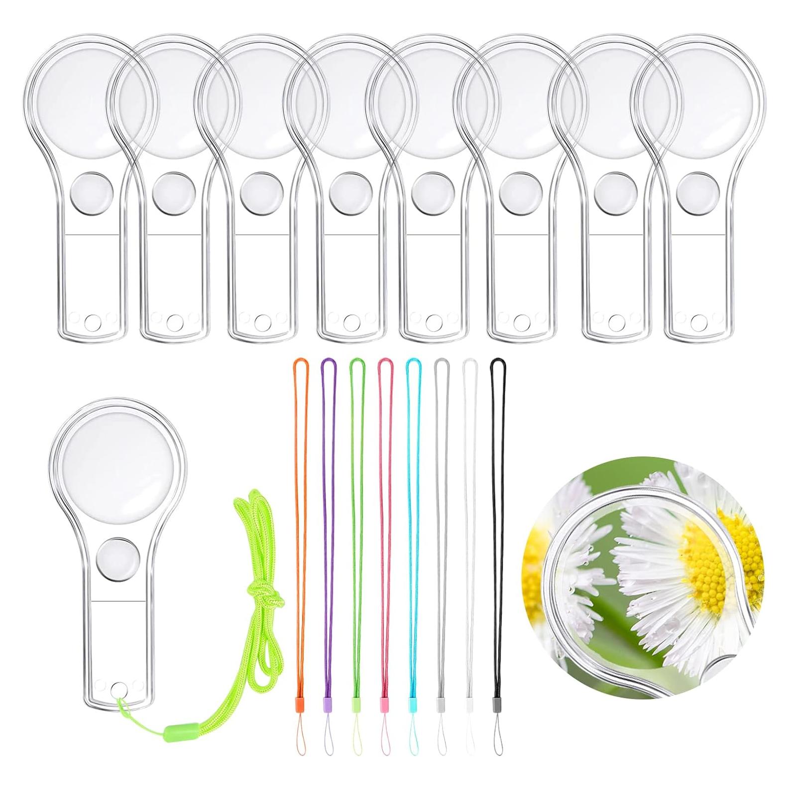 48 Lupas para Niños IRCHLYN 5X con Cordones Coloridos