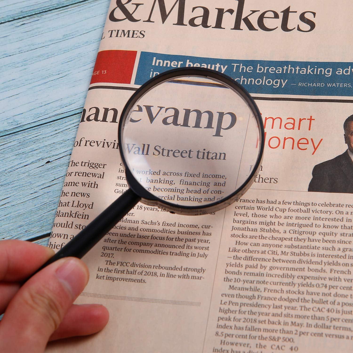 Lupas de Mano Elcoho 15 Piezas 6X con Bolsa de Almacenamiento