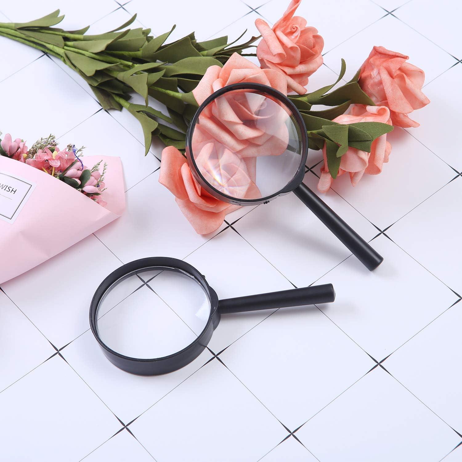 Lupas de Mano Elcoho 15 Piezas 6X con Bolsa de Almacenamiento