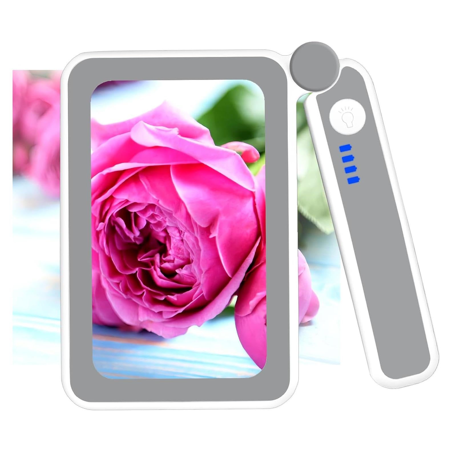 Lupa de Lectura Milerong 4X con Luz LED Recargable Grande