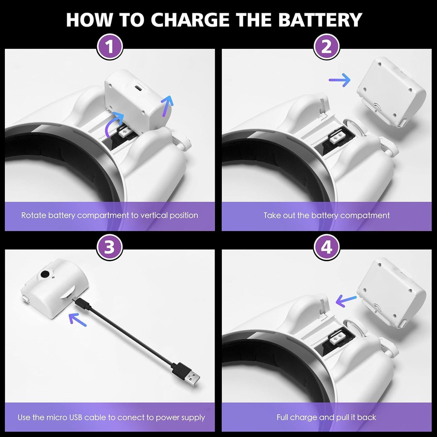 Lupa con Luz Manos Libres COYLAPY 1X-14X Ajustable