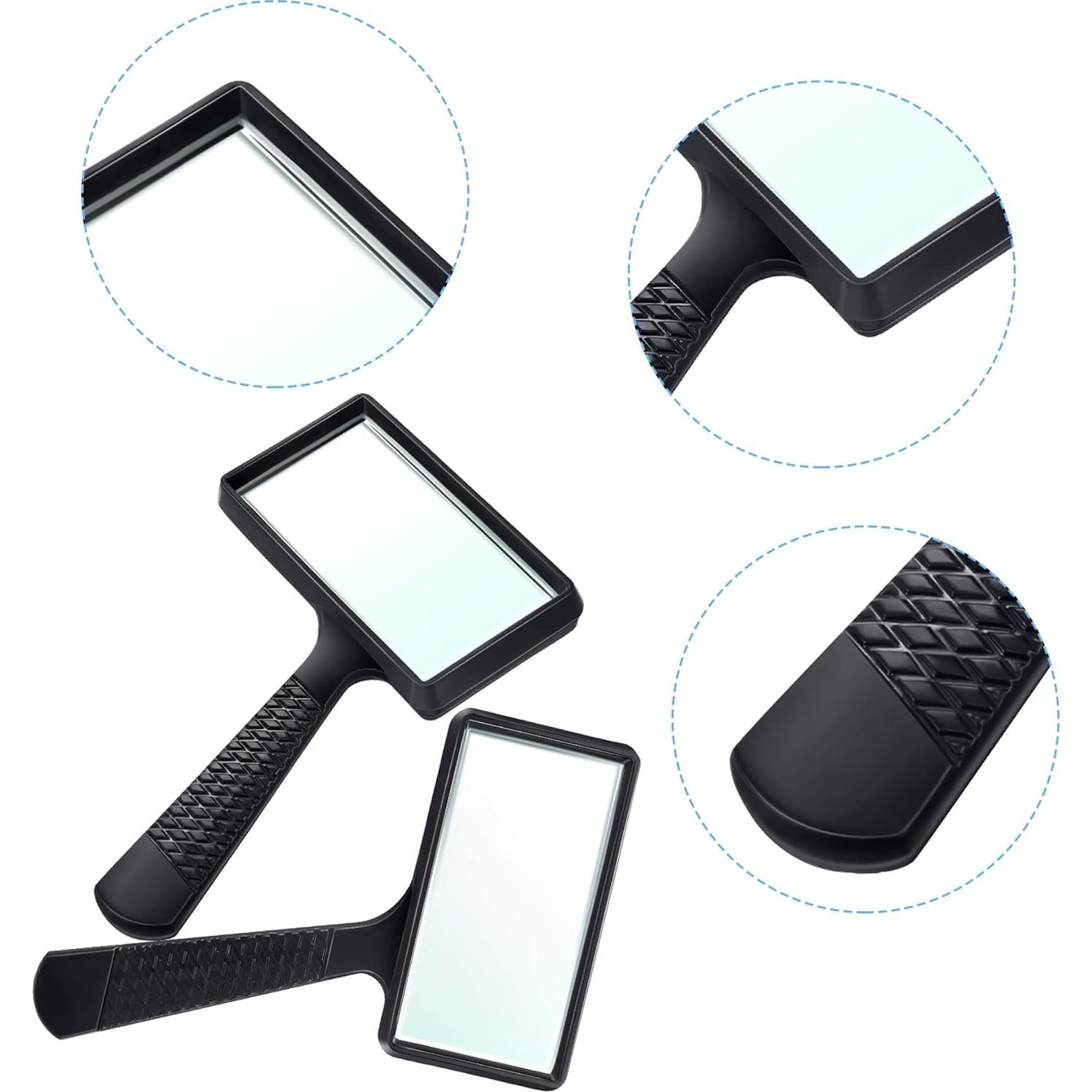 Lupa de Mano Blulu 5X con Lente de Vidrio 17x11 cm