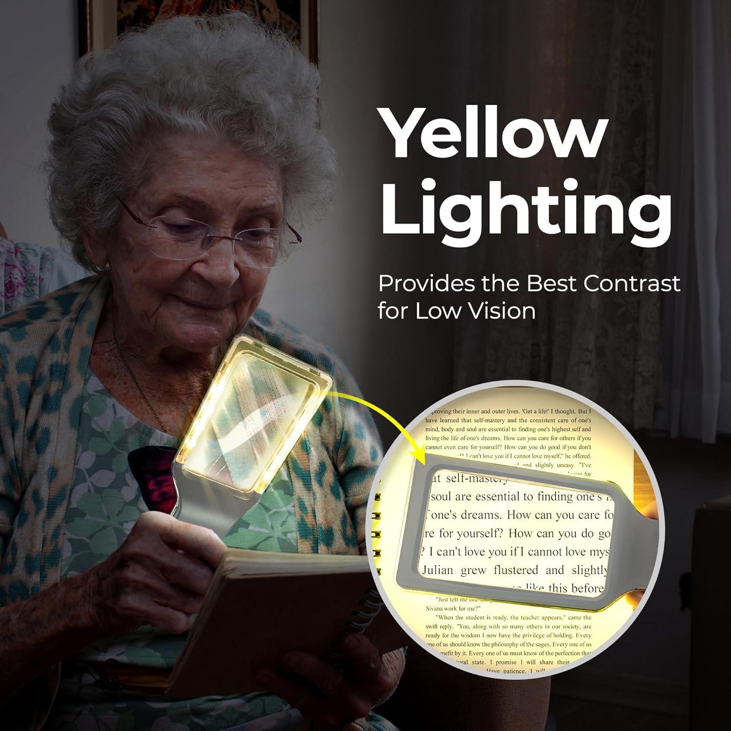 Lupa LED Magnipros 6X Antirreflejo con 3 Modos de Luz