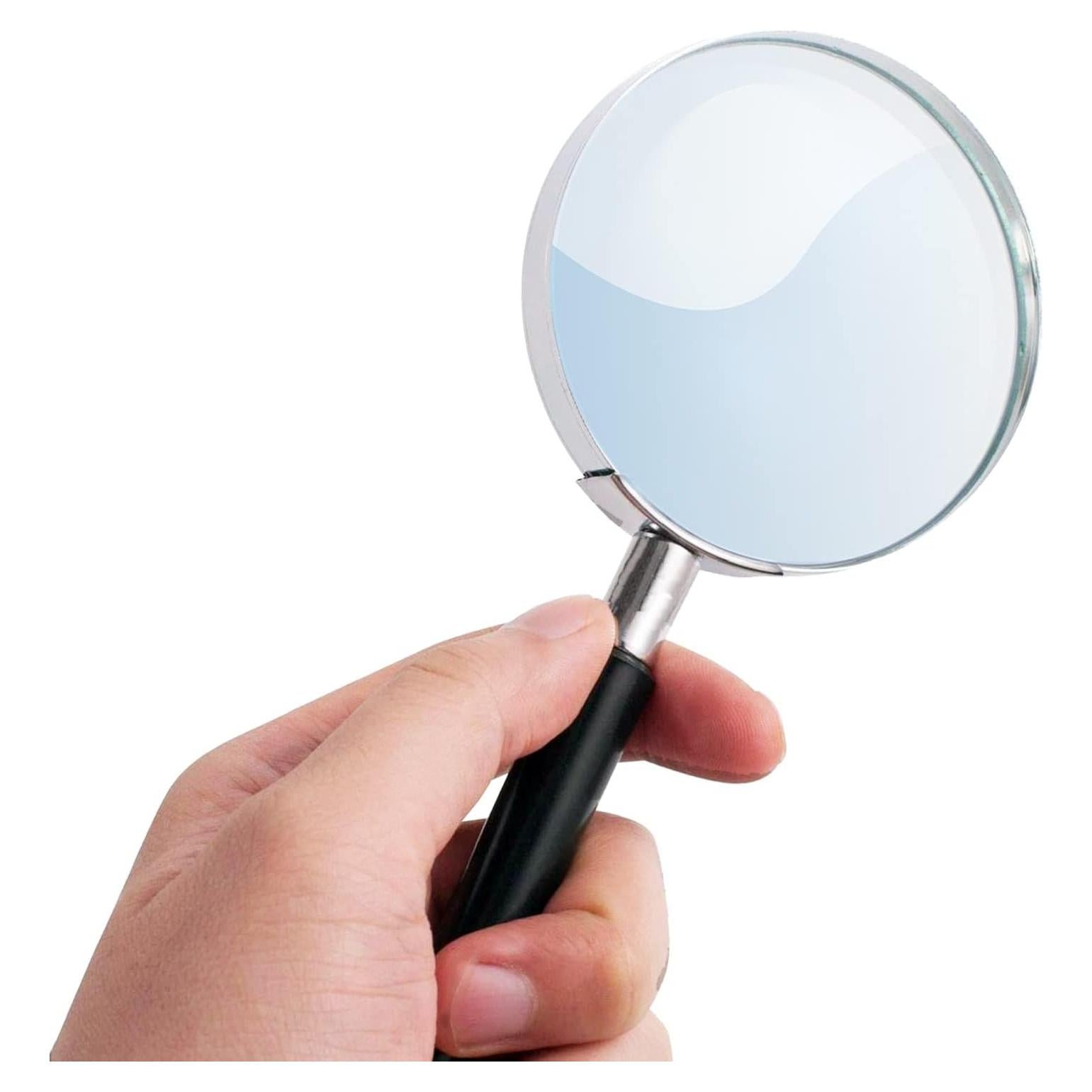 Lupa de Mano Deluxe Products 3x Aumento 7.62 cm Negra