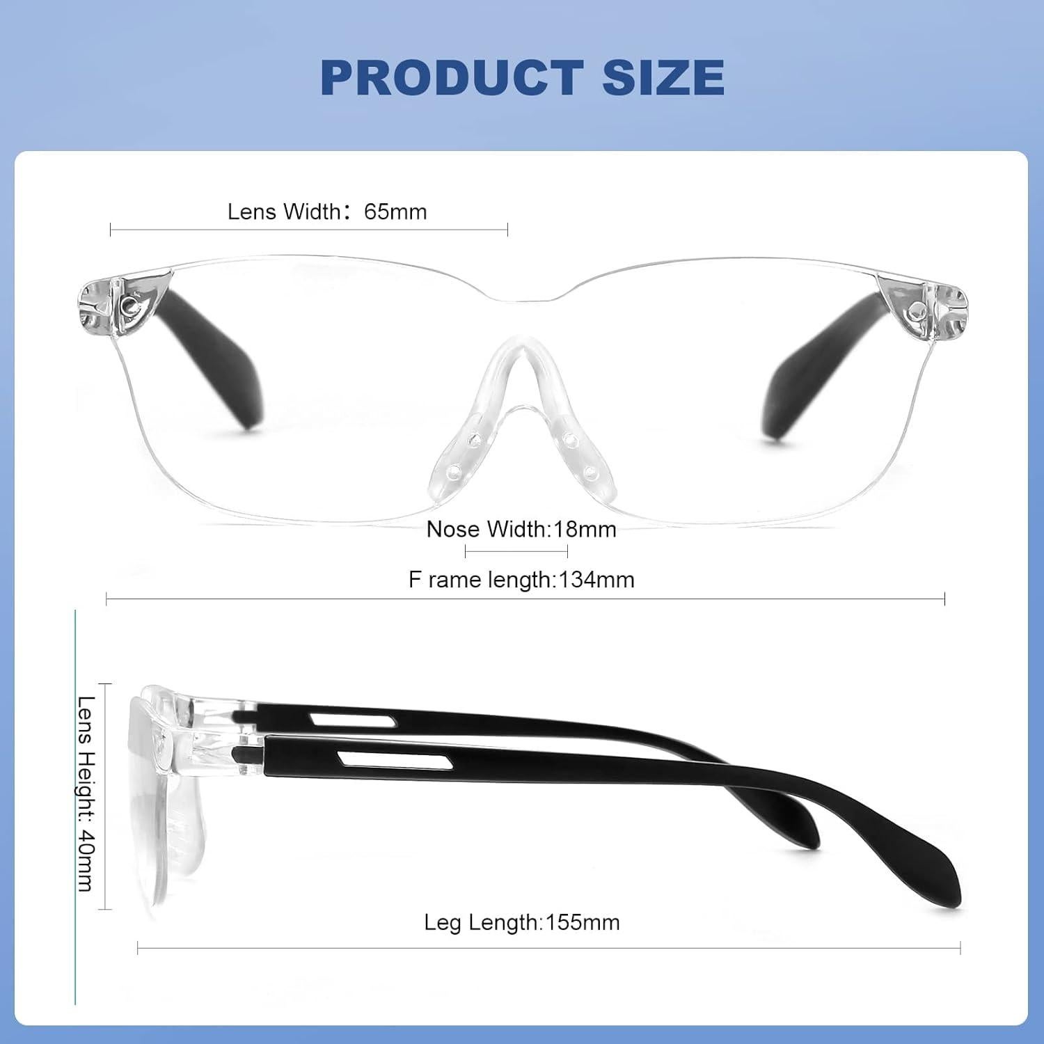 Lupa Oushiun 1.6X para Lectura y Manualidades - Unisex