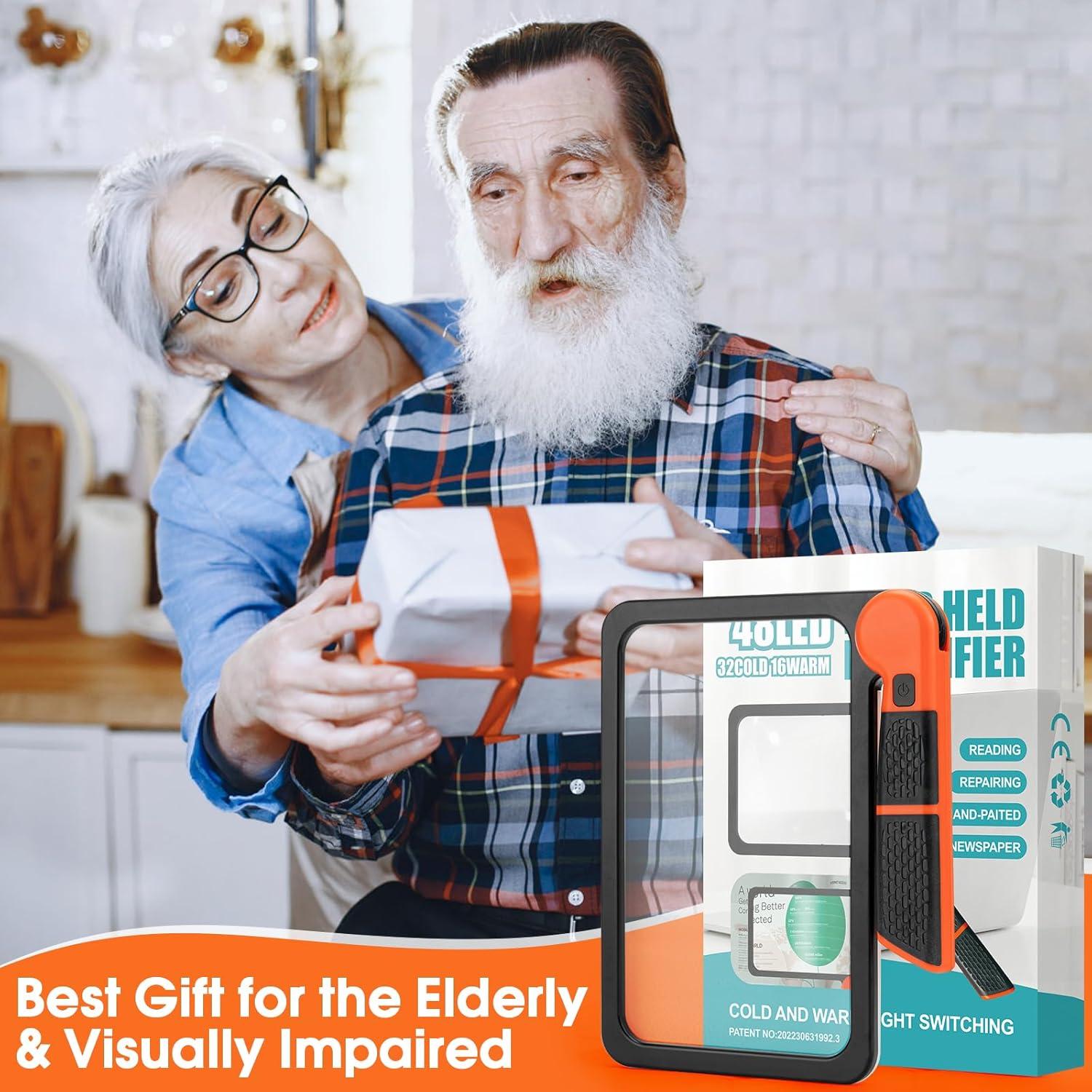 Lupa Iluminada Viimnss 5X con 48 LED y Diseño Plegable