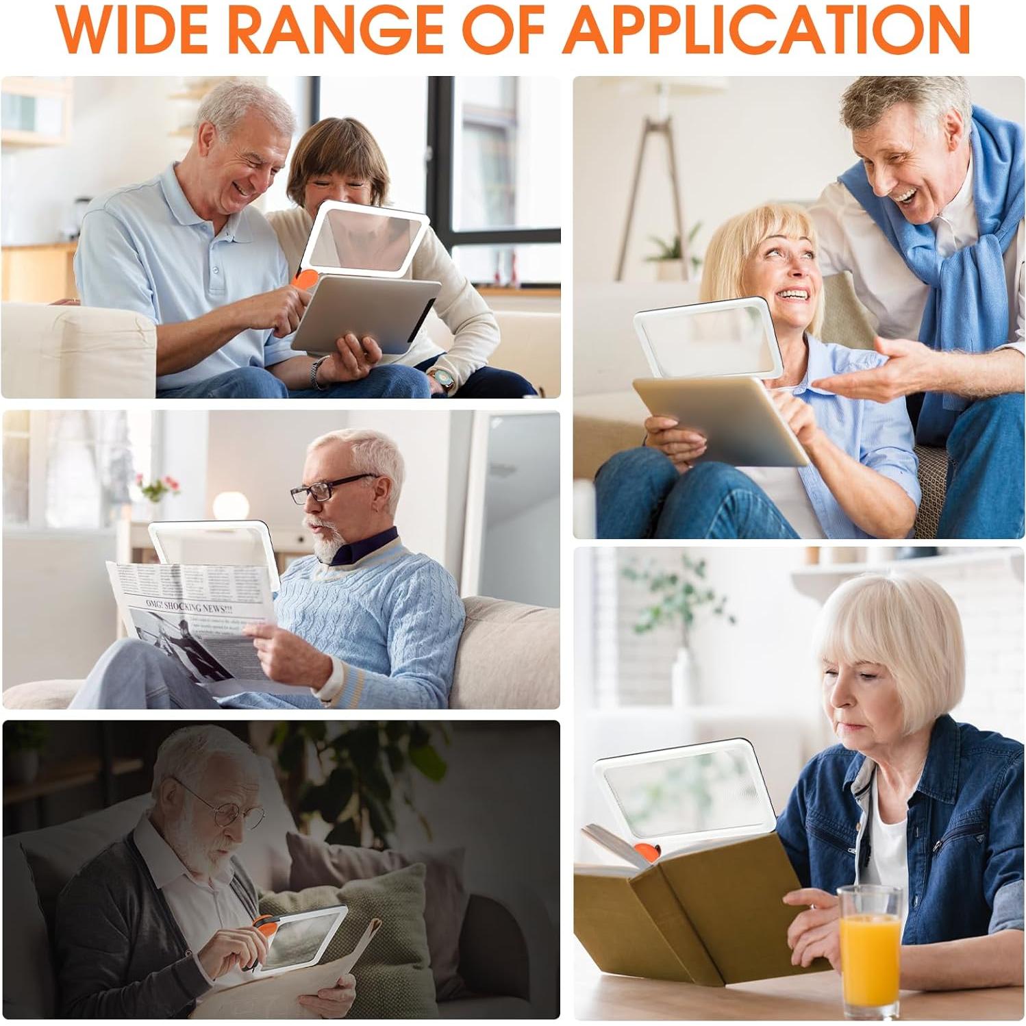 Lupa Iluminada Viimnss 5X con 48 LED y Diseño Plegable