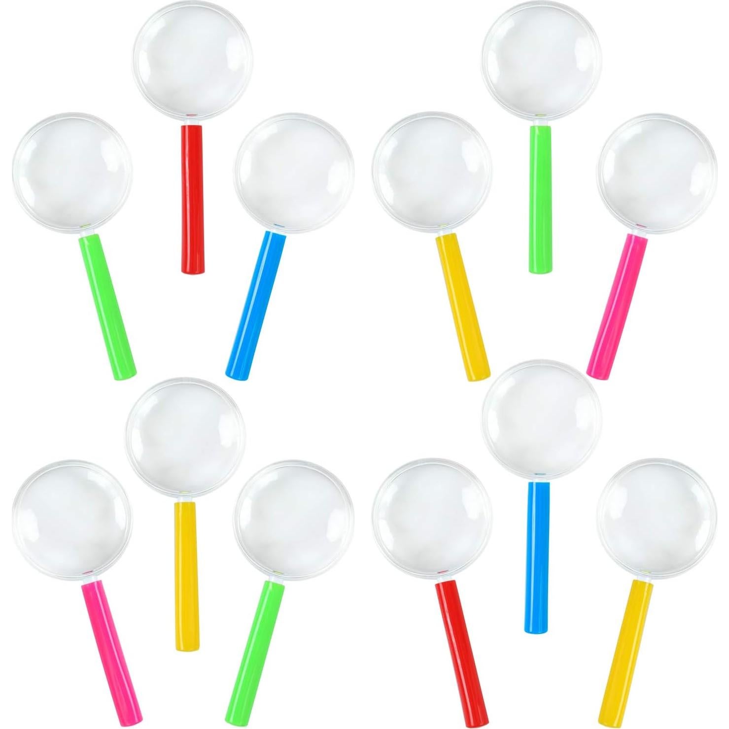 Lentes de Aumento Coloridos Elcoho - 25 Piezas para Niños