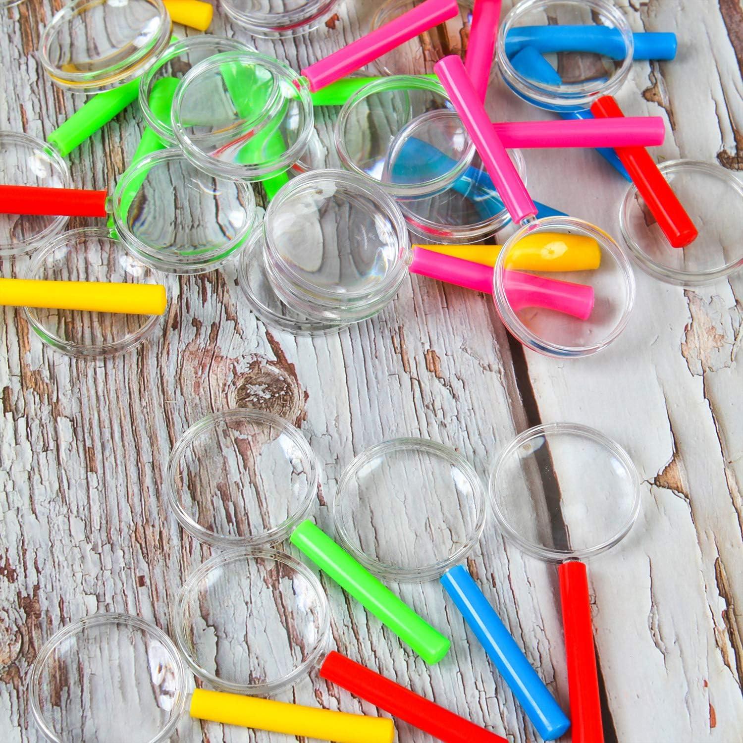 Lentes de Aumento Coloridos Elcoho - 25 Piezas para Niños