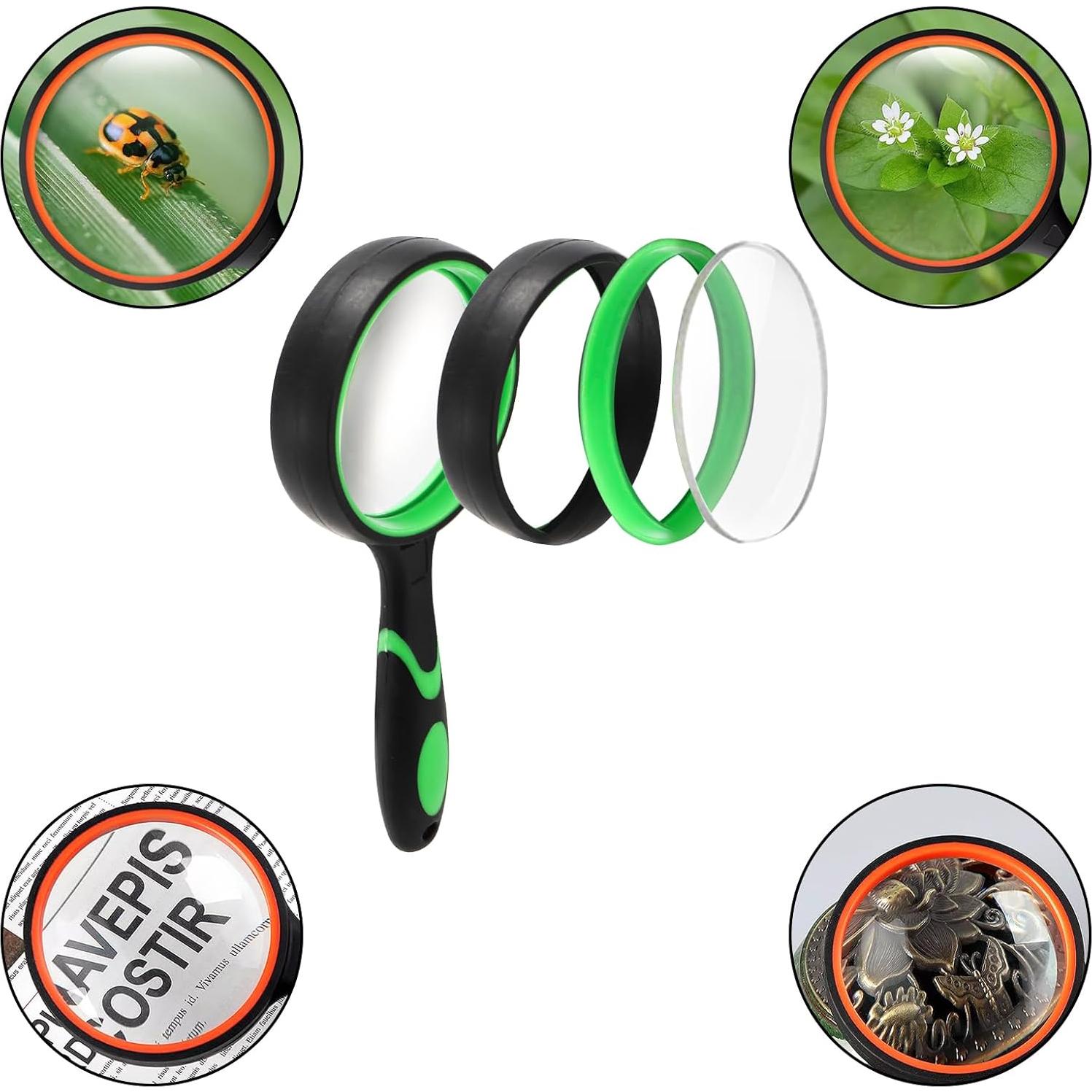 Lupas de Lectura Coloch 12 Pack 10X Vidrio 50mm Antideslizante