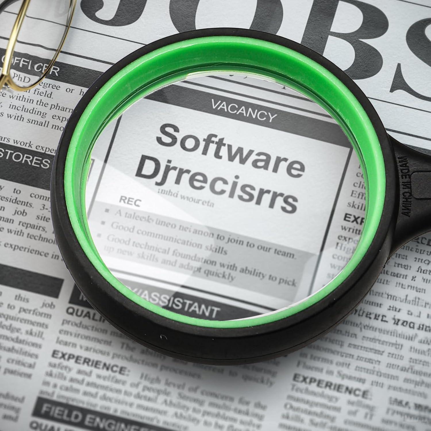 Lupas de Lectura Coloch 12 Pack 10X Vidrio 50mm Antideslizante