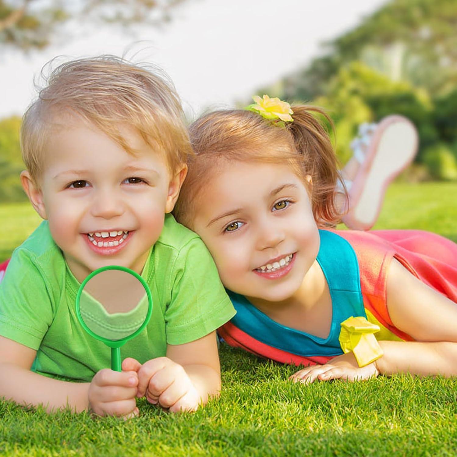 24 Lentes de Aumento Coloridos IRCHLYN 5X para Niños