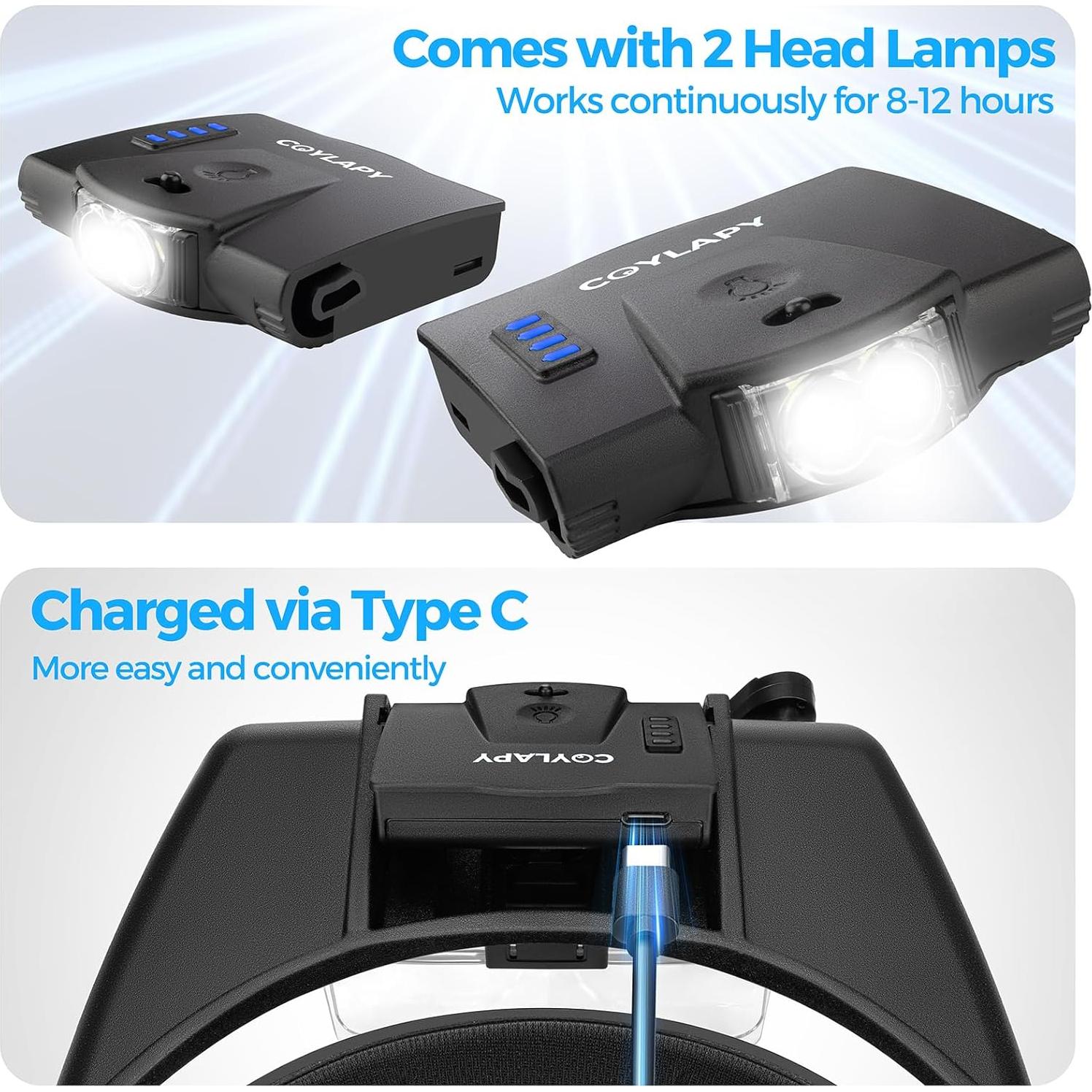 Lentes de Aumento COYLAPY con Luz LED 1x-14x para Trabajo Preciso