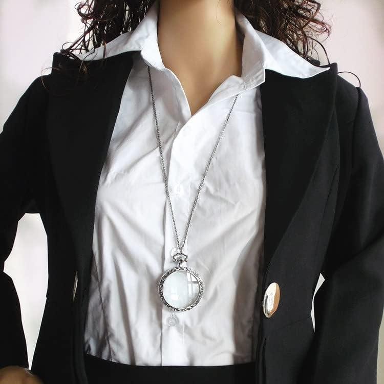 Collar con Lupa YYHSND 10X Óptica Plata para Lectura