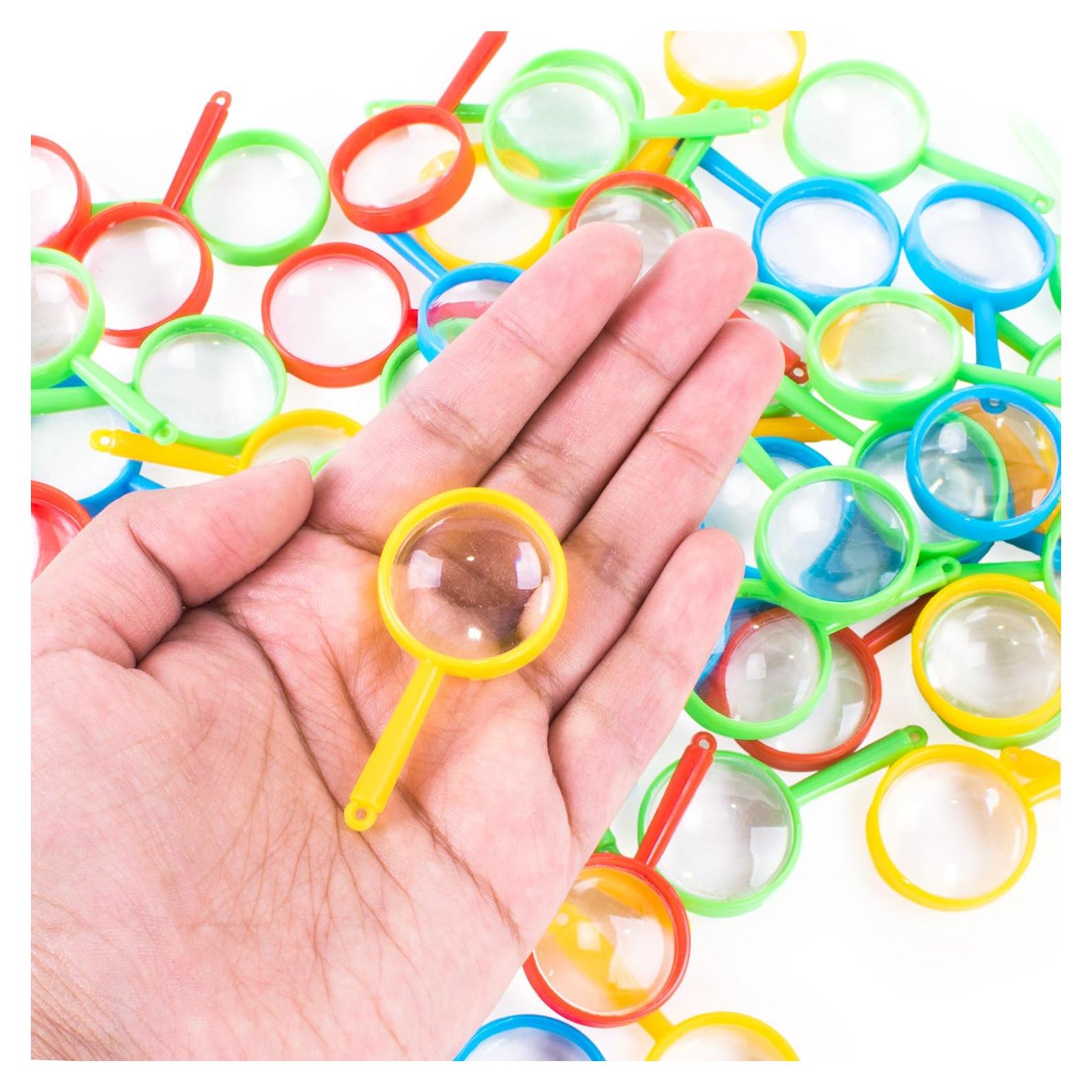 Mini Lentes de Aumento de Plástico Super Z Outlet - 72 Piezas