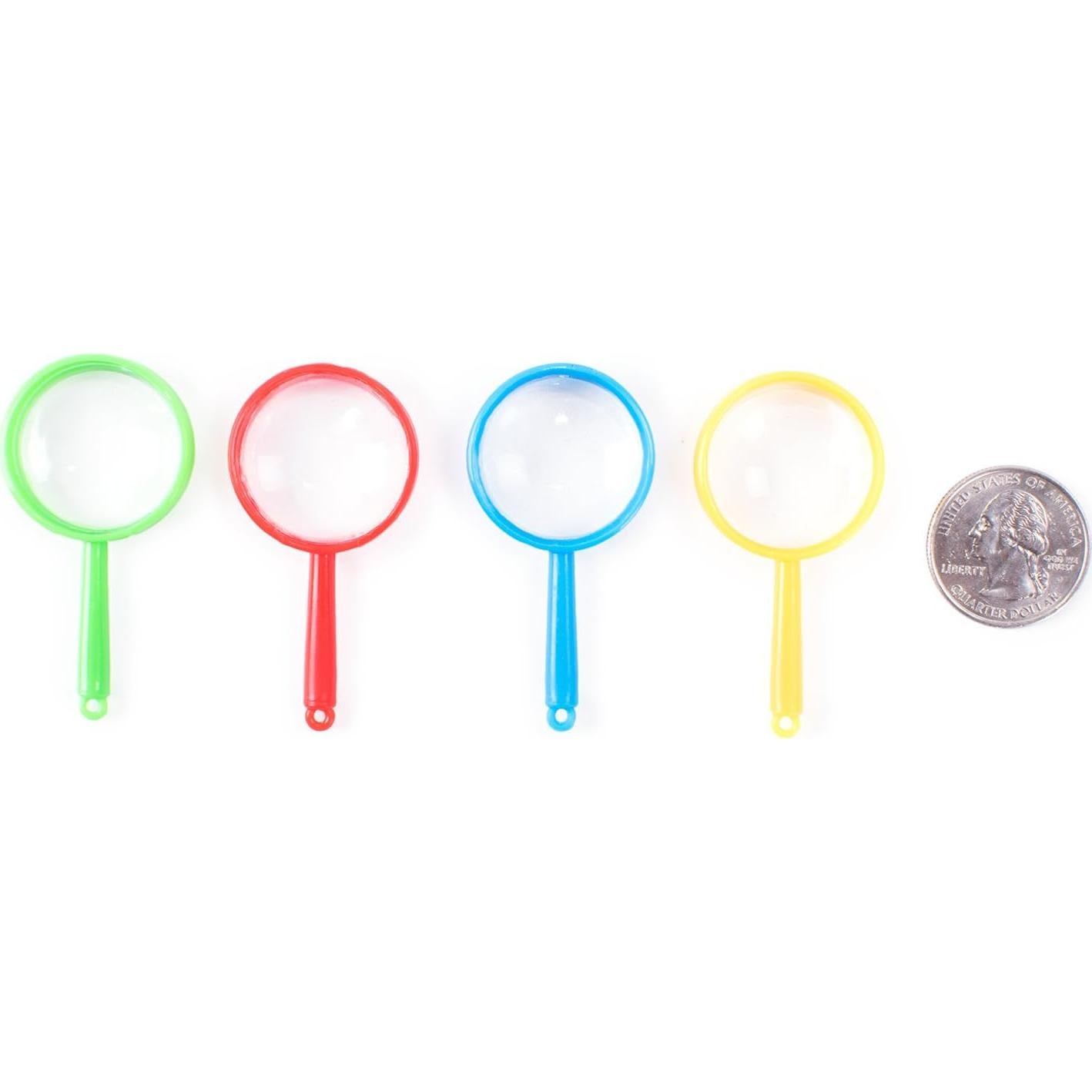 Mini Lentes de Aumento de Plástico Super Z Outlet - 72 Piezas