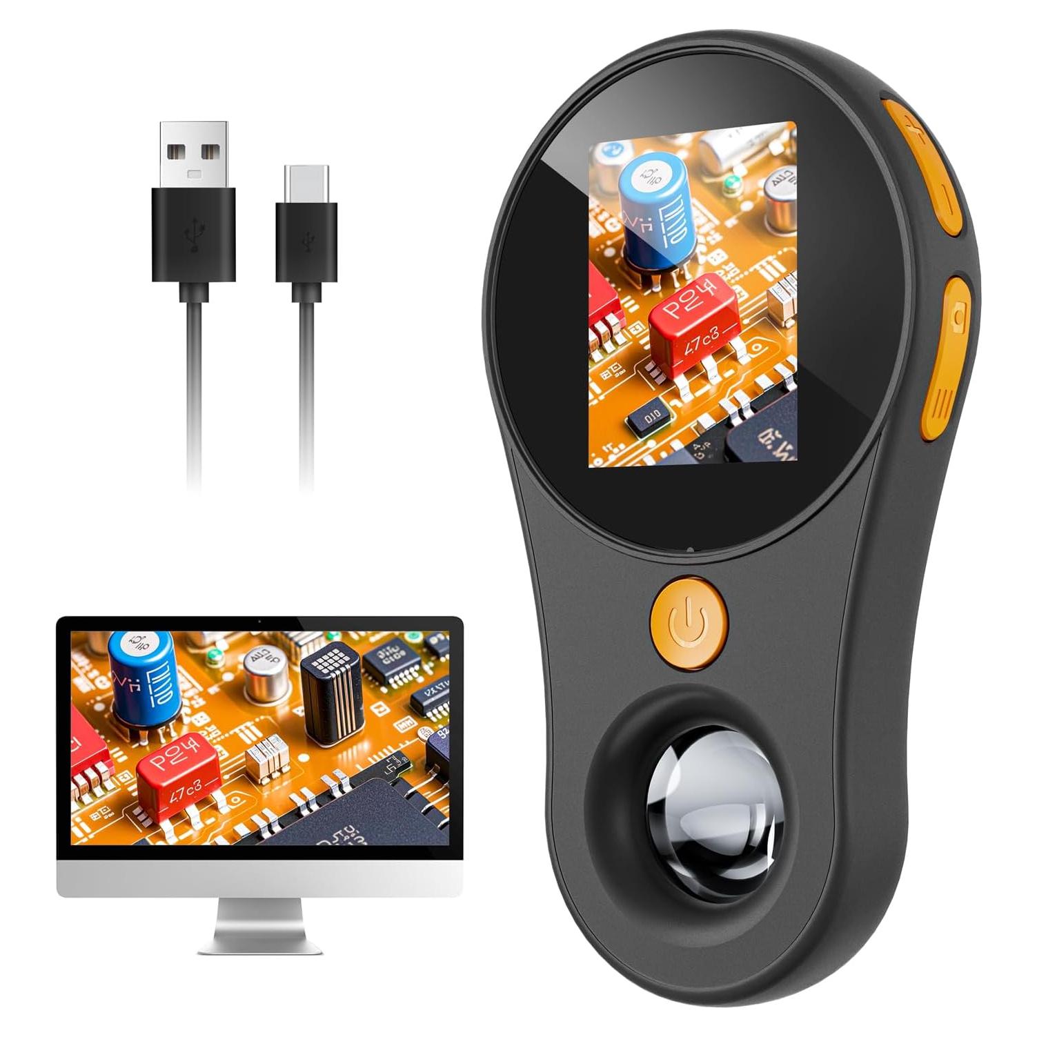 Microscopio Digital de Mano SKYBASIC 500X con Pantalla 2"