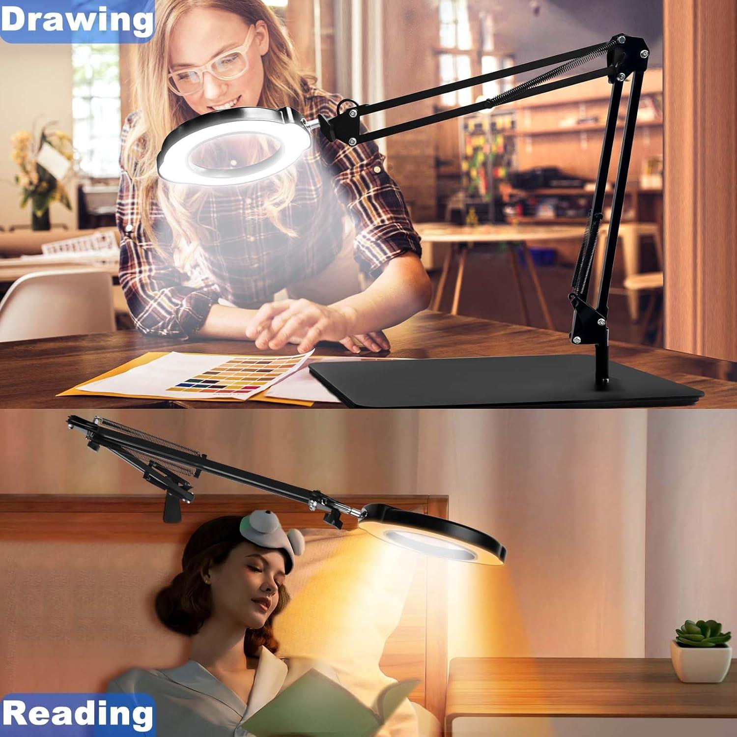 Lupa de 15X con Luz VvLons y Soporte Regulable