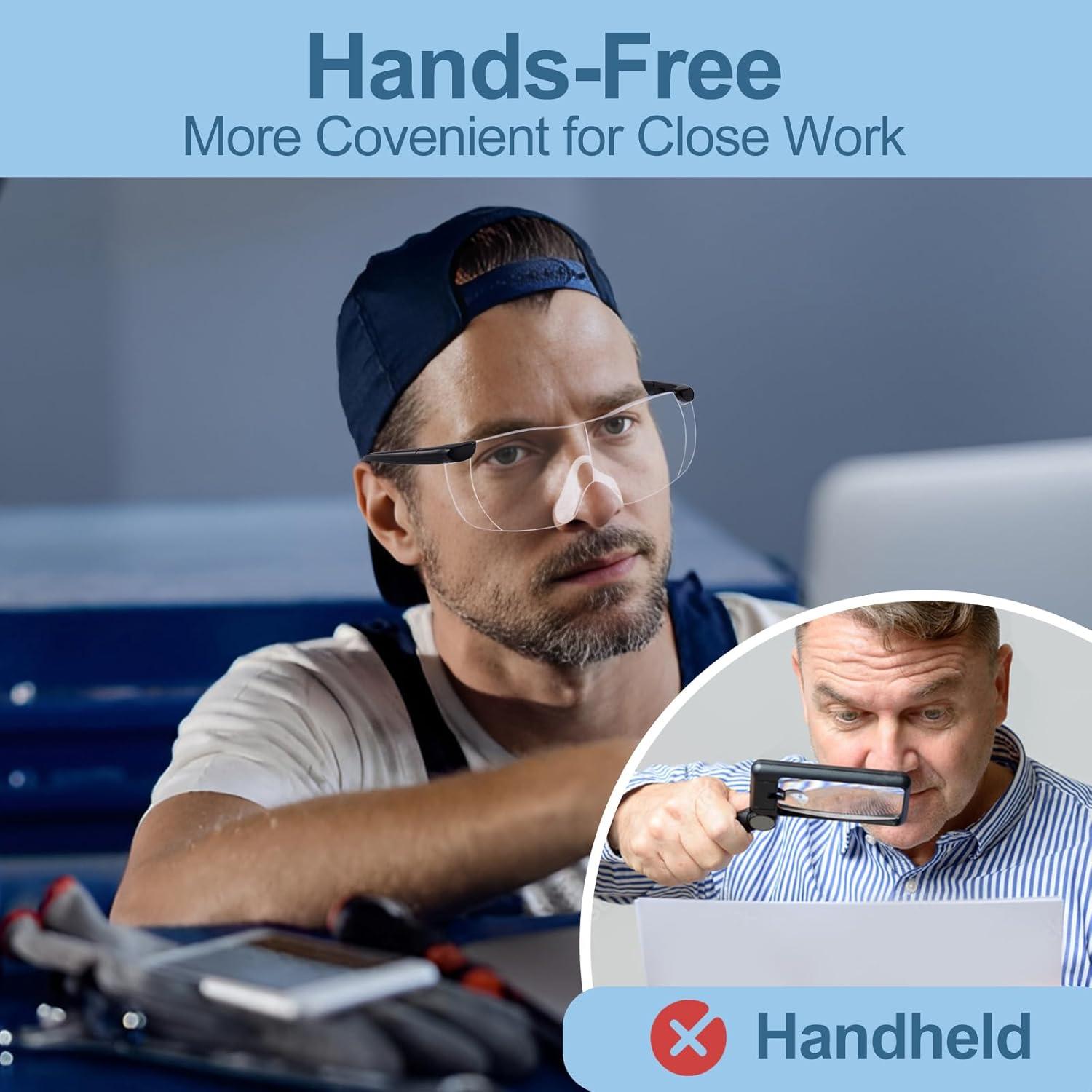 Gafas de Aumento 2.0X OuShiun para Lectura y Manualidades