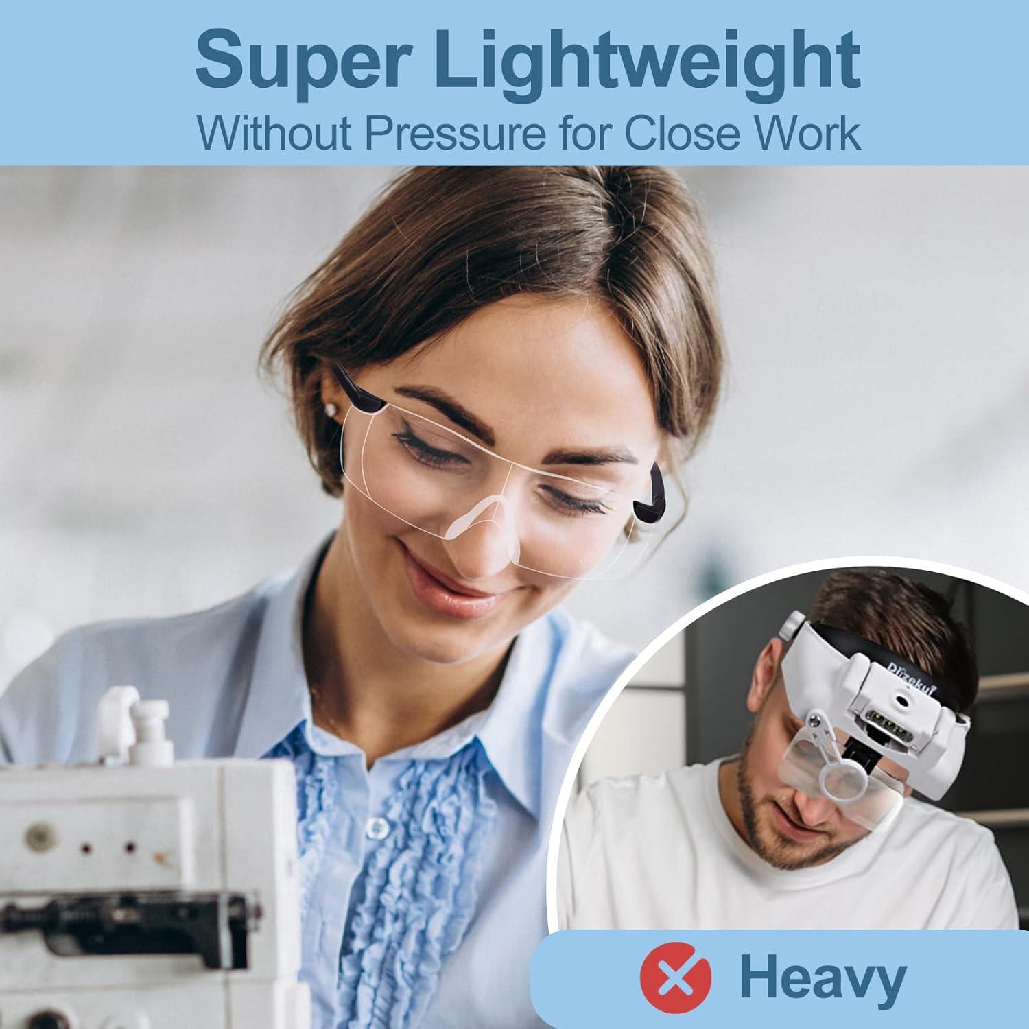 Gafas de Aumento 2.0X OuShiun para Lectura y Manualidades