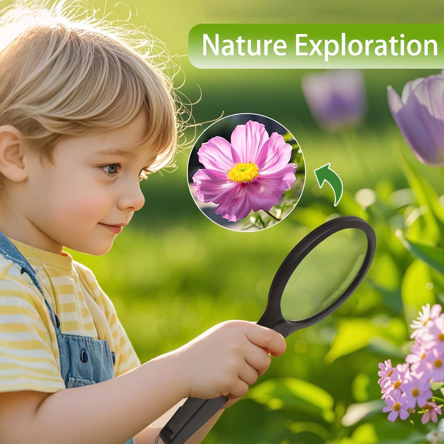 Lupa de Lectura Plegable SKGXMAGN 10X 30X 100mm para Ancianos