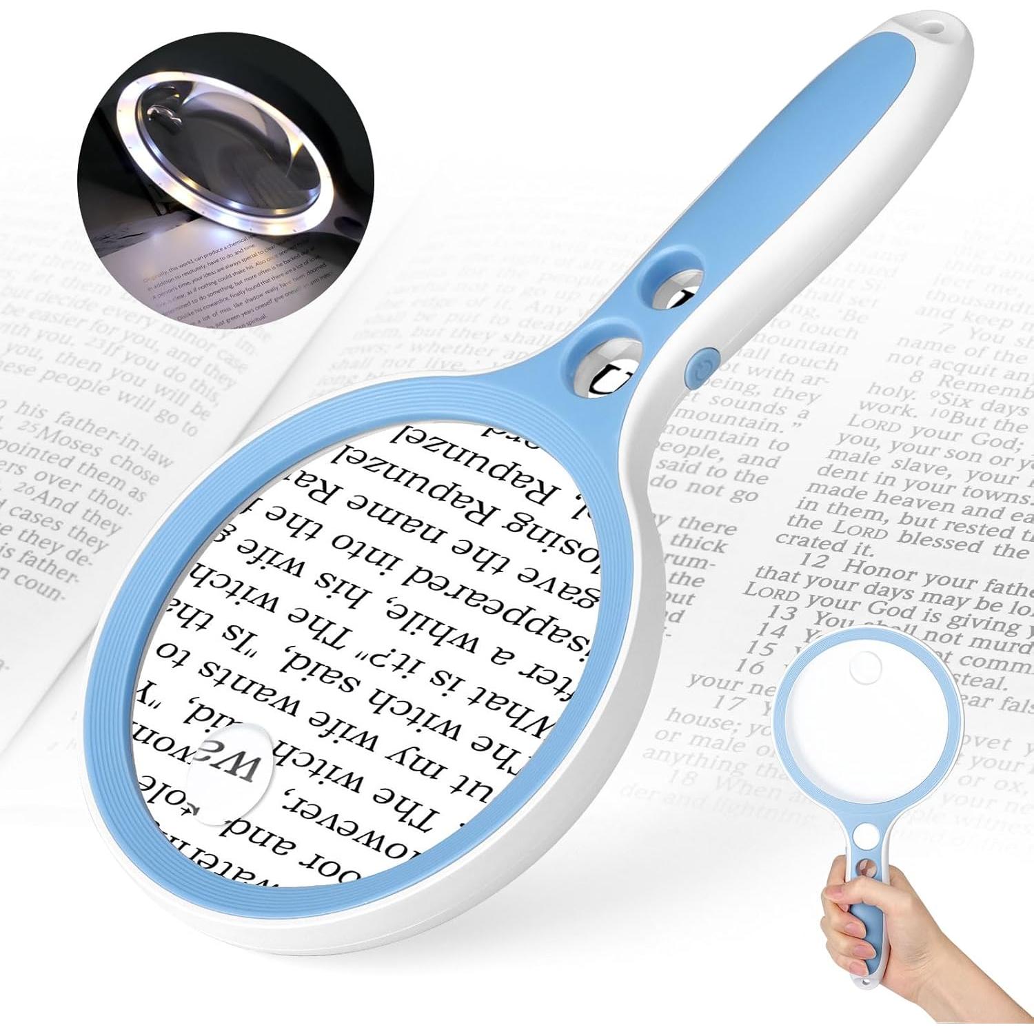 Lupa de Mano EEEKit 10X 25X 45X 60X con Luz LED
