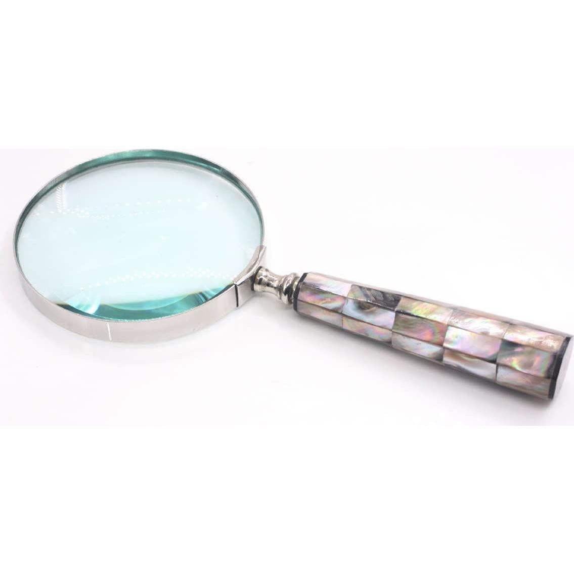 Lupa de Mano 10x Roorkee con Mango de Latón y Lente de Vidrio