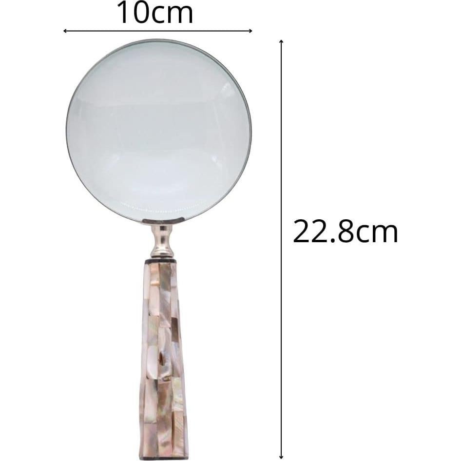 Lupa de Mano 10x Roorkee con Mango de Latón y Lente de Vidrio