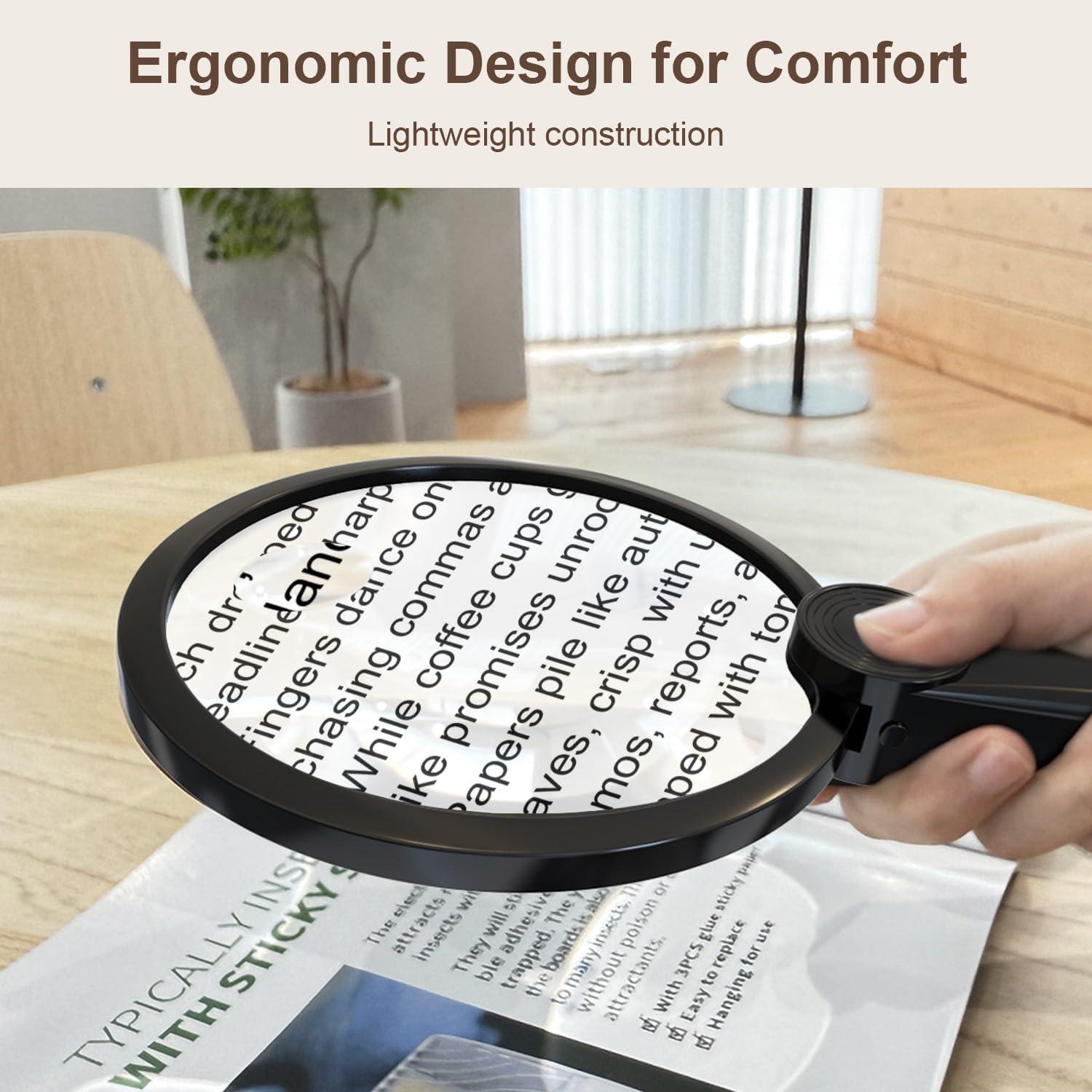 Lupa de Mano IMICHI 10X/20X con LEDs Recargable - 130mm