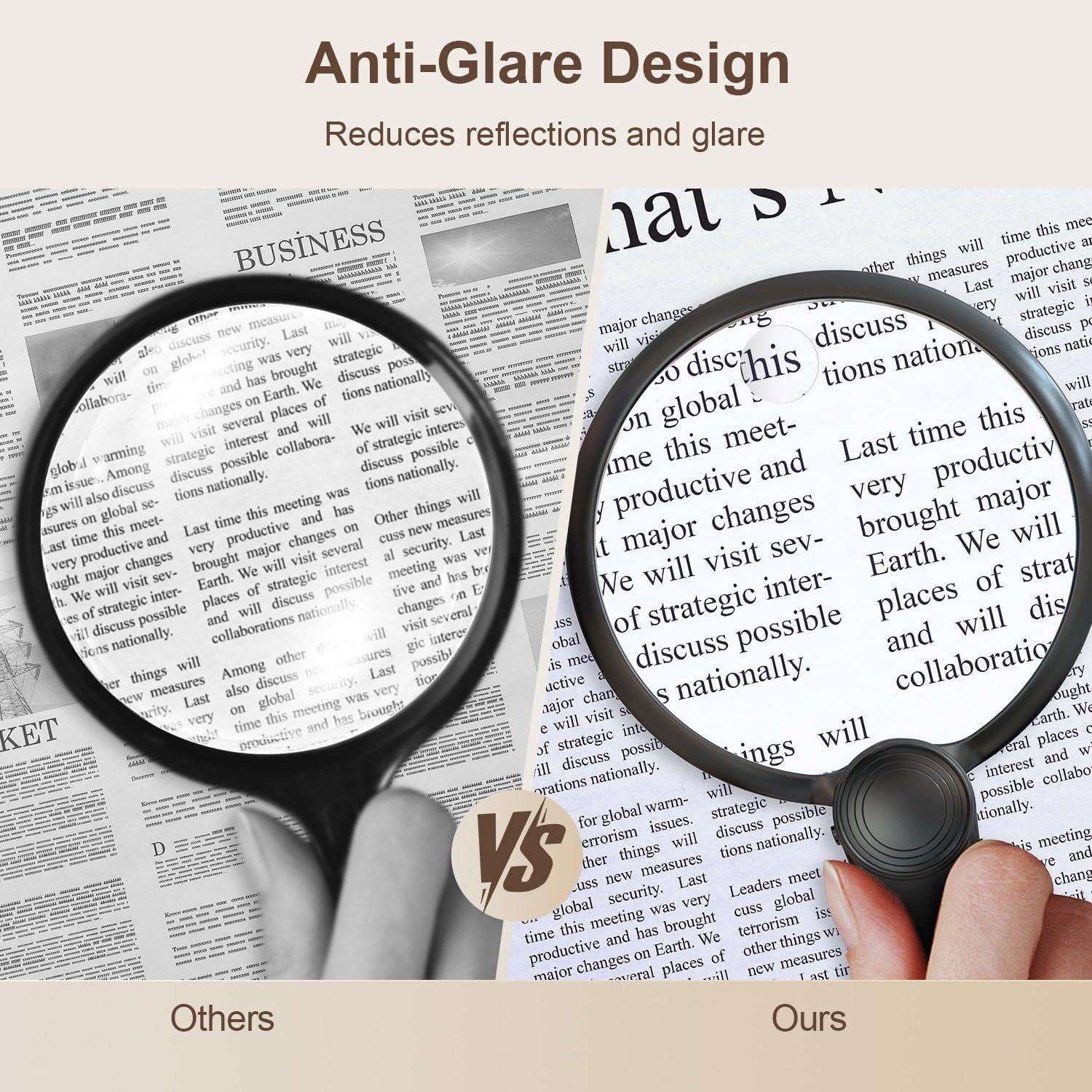 Lupa de Mano IMICHI 10X/20X con LEDs Recargable - 130mm