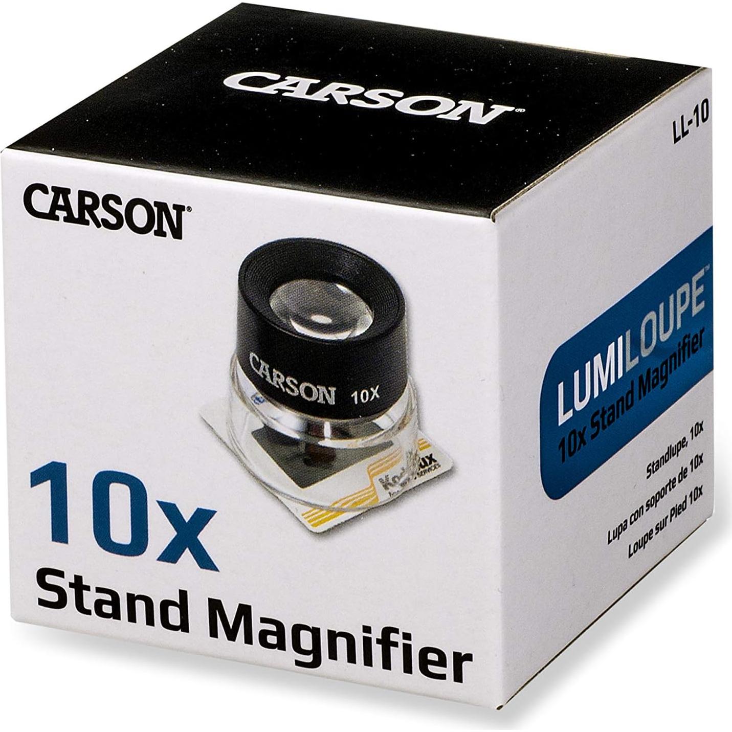 Lupa de Soporte Carson LumiLoupe 10x con Luz Ambiental