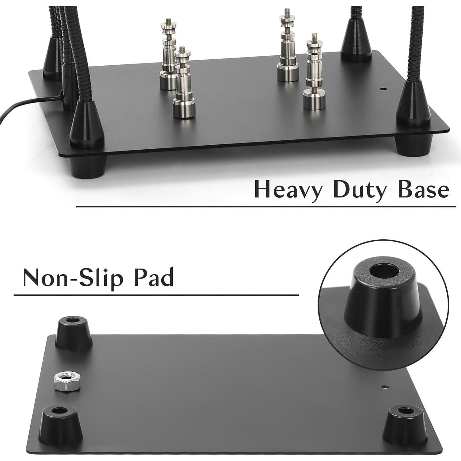 Lupa de Soldadura ZQXJXZ con LED 3X y Brazos Flexibles