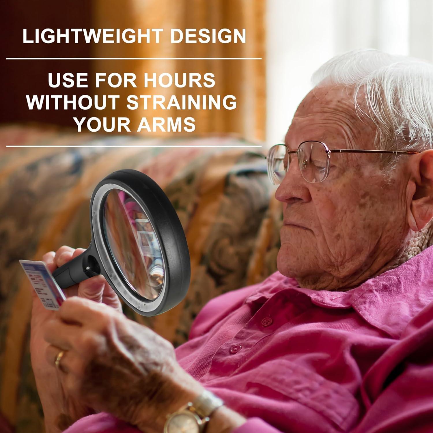 Lupa iluminada GABORISH 10X 20X 45X con 30 luces LED