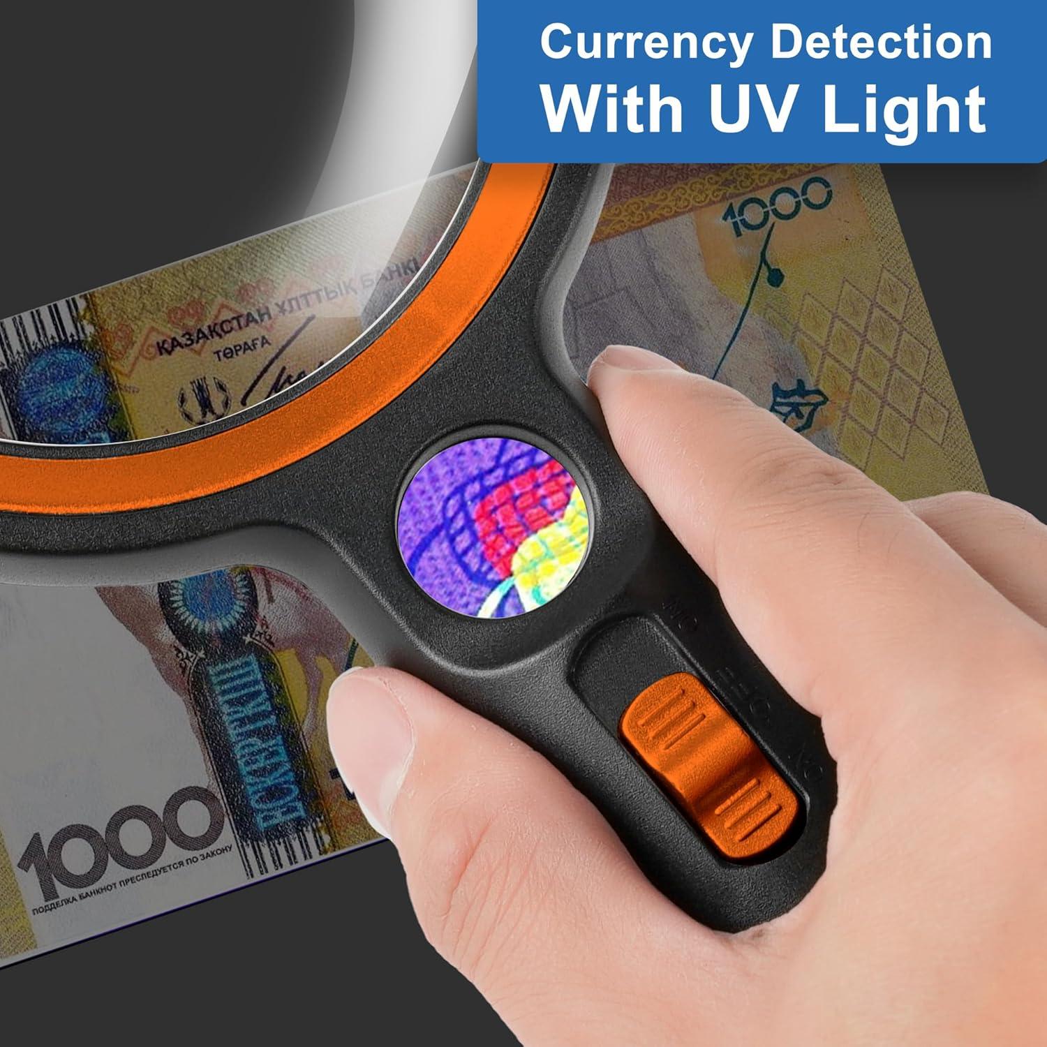 Lupa iluminada GABORISH 10X 20X 45X con 30 luces LED