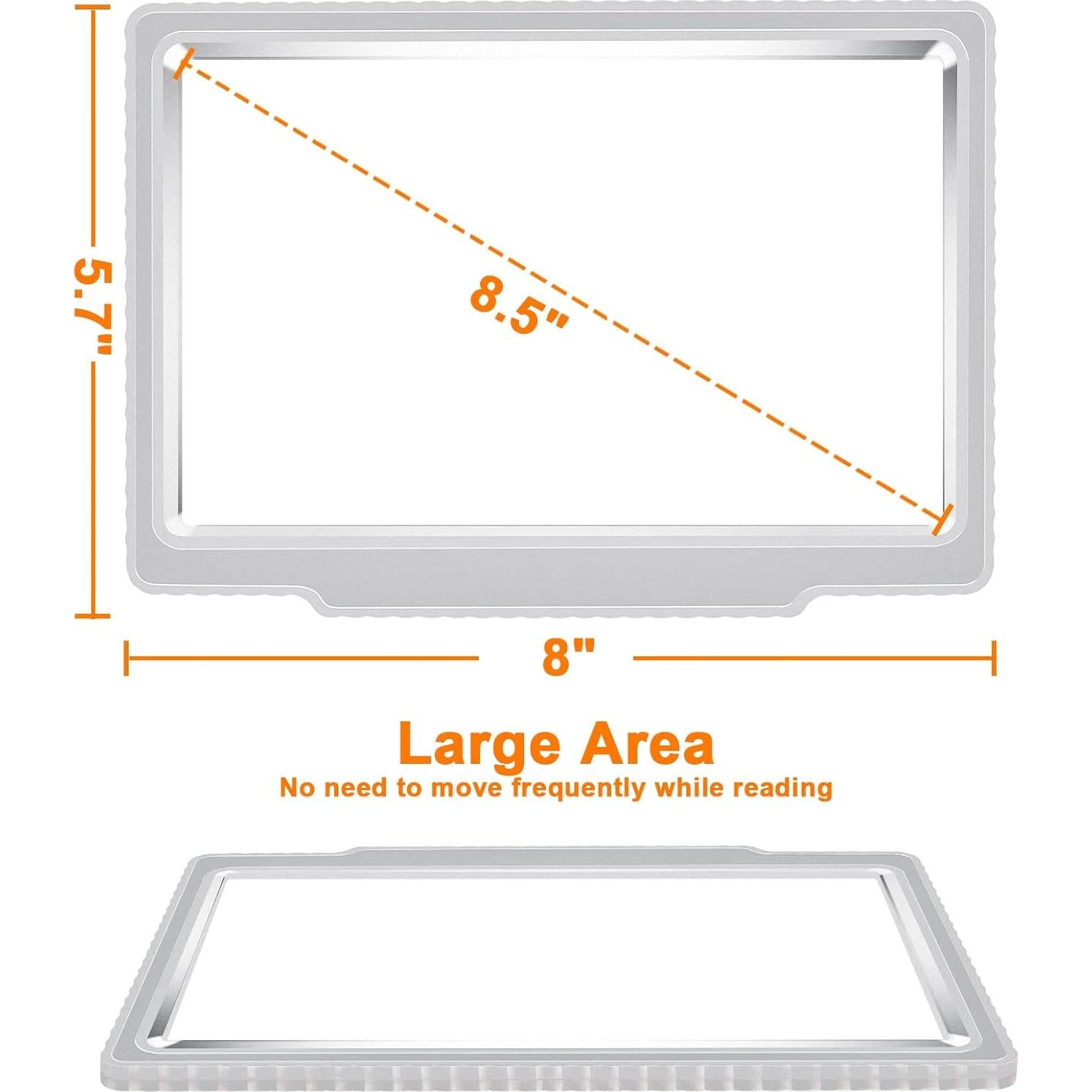 Lupa de Lectura 5X JUOIFIP Plata para Ancianos