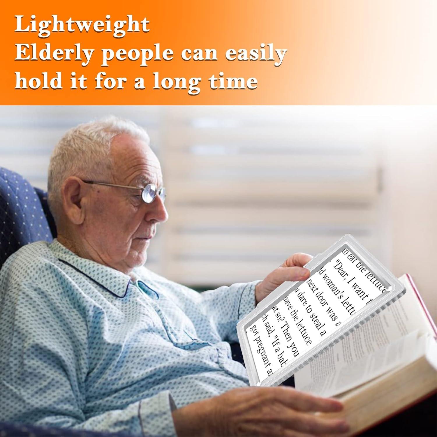 Lupa de Lectura 5X JUOIFIP Plata para Ancianos