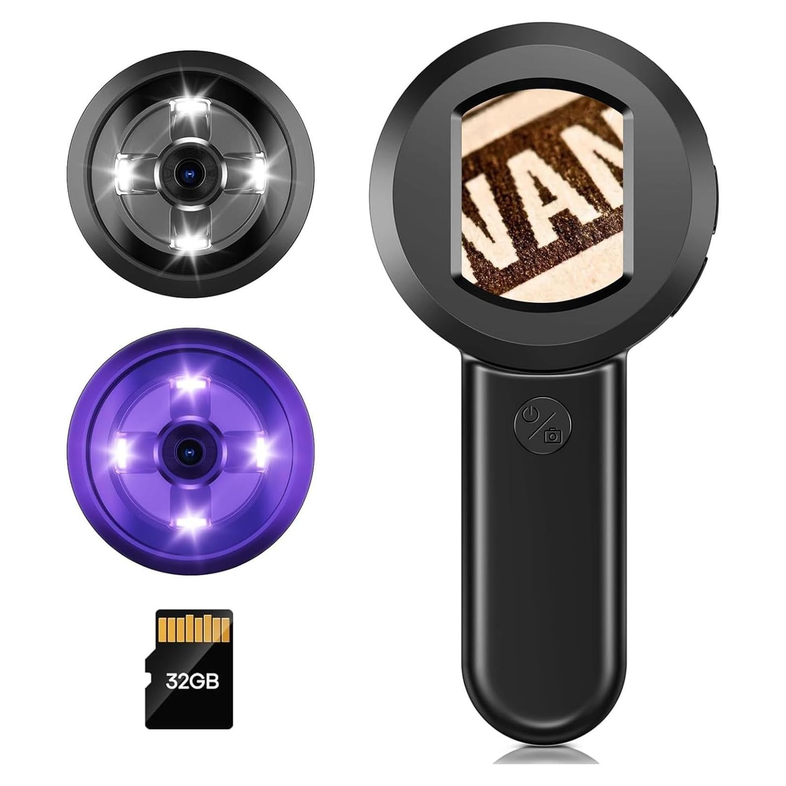 Lupa Electrónica Leipan HM020 100X 2" Pantalla IPS Luz UV